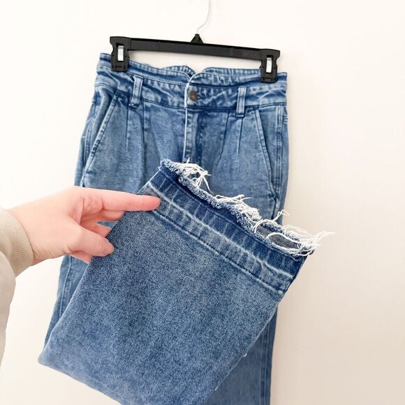 Faherty Rikki Jeans Women 25 Distressed High Rise Straight Leg Organic Cotton - Picture 7 of 12